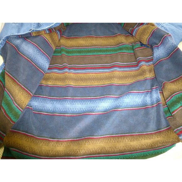 Wolverine Denim Shirt Jacket XXL Fleece Lined Button Up Workwear Coat - Picture 2 of 13